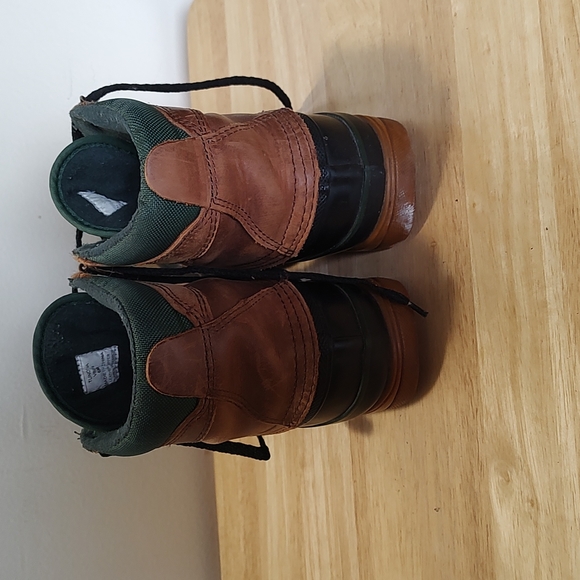 Bass Duck Shoes Size 6 Rain Boots Snow Hunter Green Lace Up - Picture 4 of 9